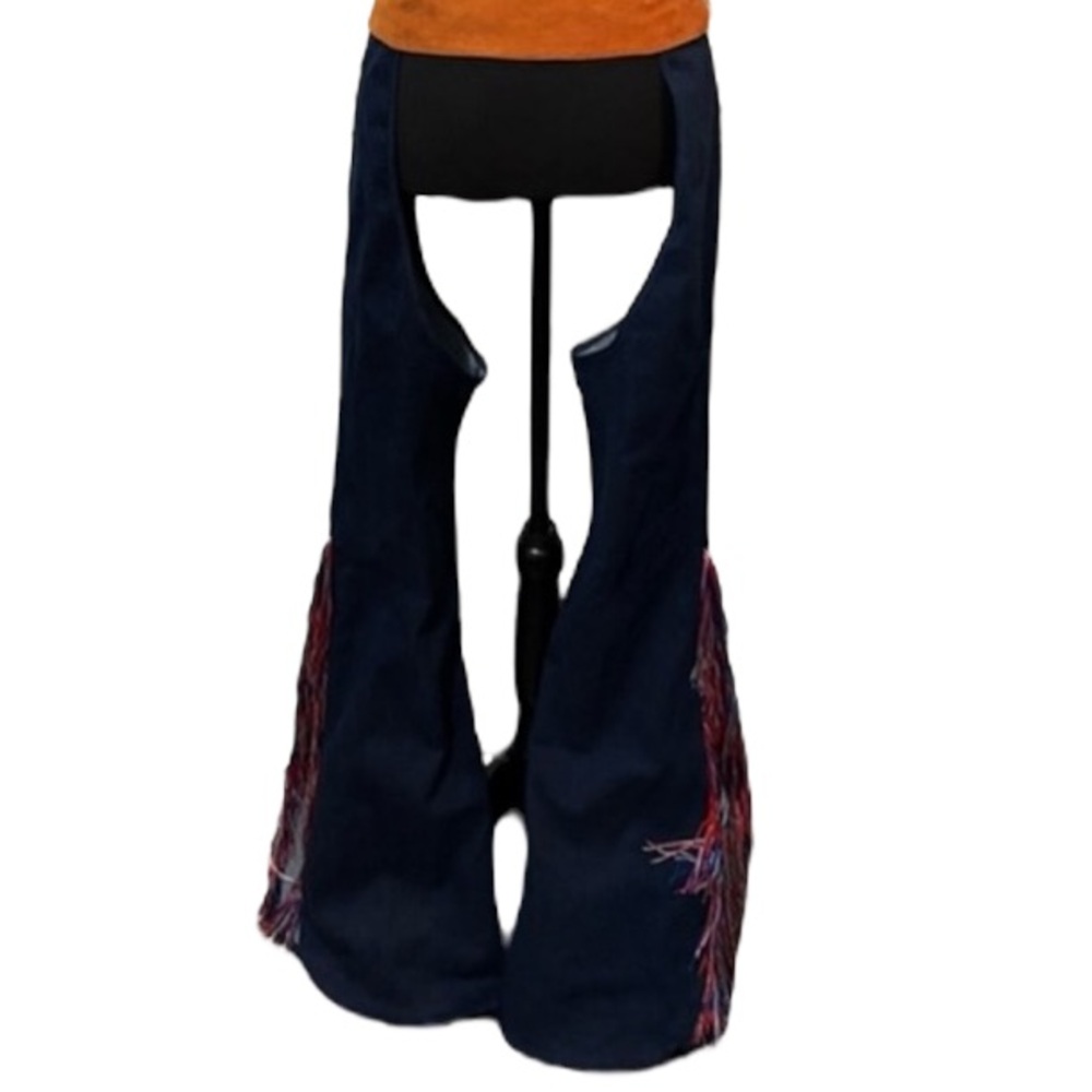 Dolls Kill Tricks n Treatz NWT 6 piece Cowboy Rodeo Fringe Chaps set nWT M - Picture 2 of 9
